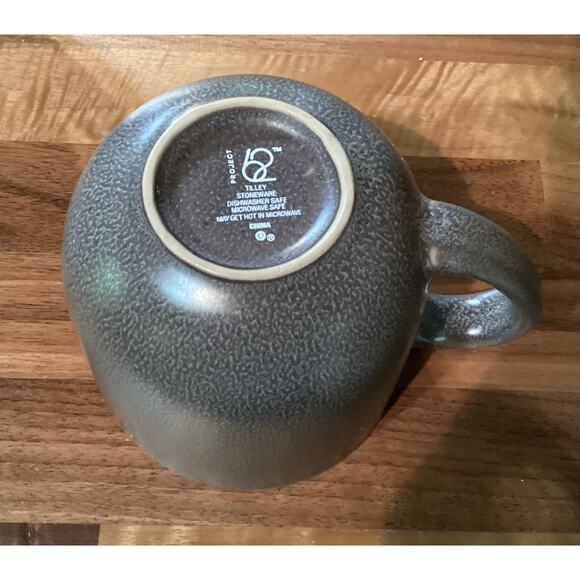 Set of 4 Project 62 Tilley Gray Stoneware Mugs 12 oz Coffee Mug Cups - Picture 9 of 10